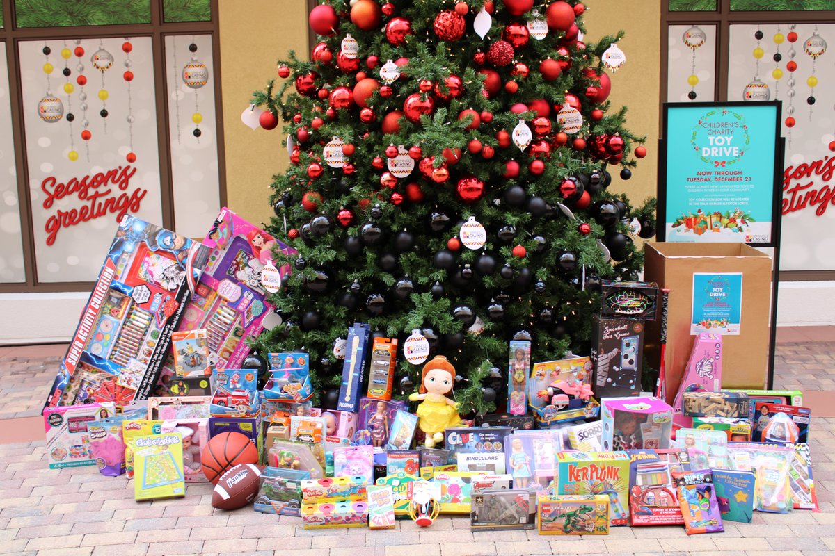 TeamCocoCreek's tweet photo. Over the past few weeks @CasinoCoco Team Members have been donating new, unwrapped toys for the children in our community to receive on Christmas morning. Together, we really can make a difference in people’s lives! Merry Christmas! 
@TeamSemGaming  @semgaming https://t.co/d2sbaXpuAA