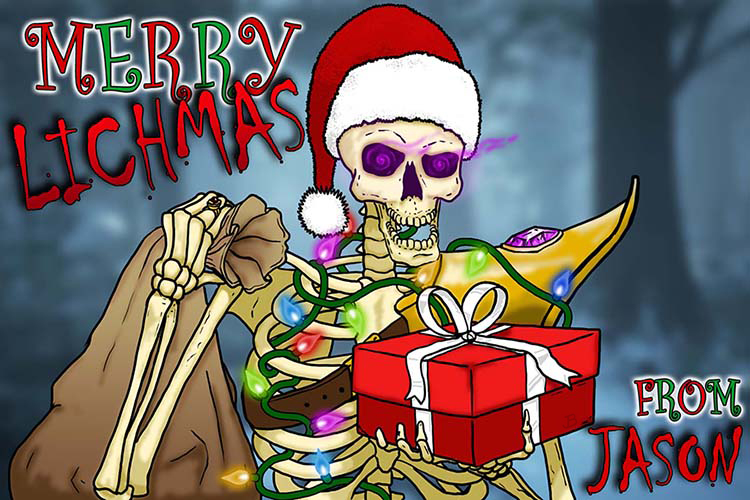 JasonBulmahn's tweet photo. Merry Lichmas Everyone, from my Crypt to yours! #Lichmas https://t.co/7JhgNPYSx1