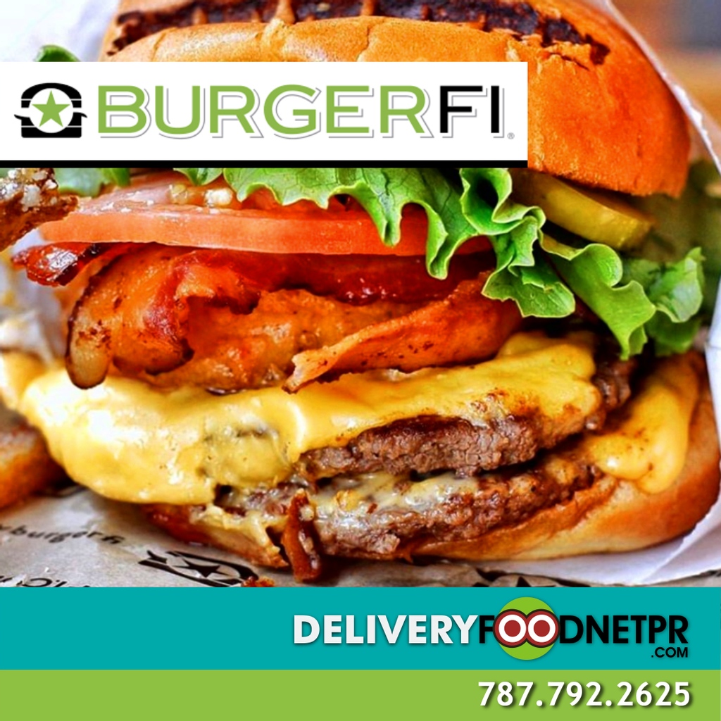 foodnetpr's tweet photo. BURGERFI directo a tu Hogar u Oficina con https://t.co/X8c0G9tISr DELIVERY. Servicio esmerado y personalizado ya sea por Web, App Móvil o llamando por teléfono al 787.792.2625. ⁠ https://t.co/OANQIsBRN8