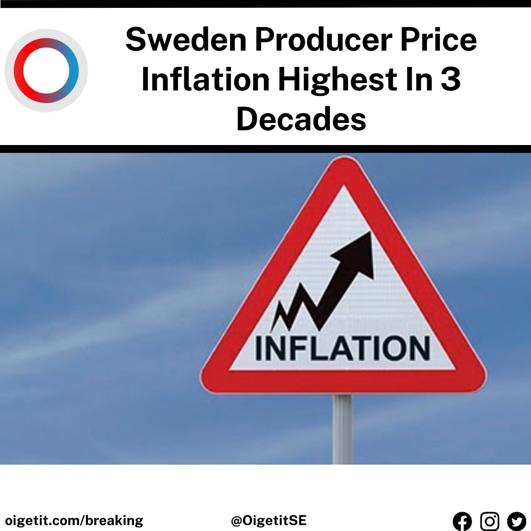 OigetitSE's tweet photo. Sweden's domestic producer prices rose in November at the fastest annual rate in 30 years, the domestic producer price index rose 18.1% year-on-year after a 16.8% increase in October. #InflationIncrease #Sweden #OigetitSE
REAL NEWS
Reliability: 76%
https://t.co/WVaBbIplbY https://t.co/zFqlh2E0Gb