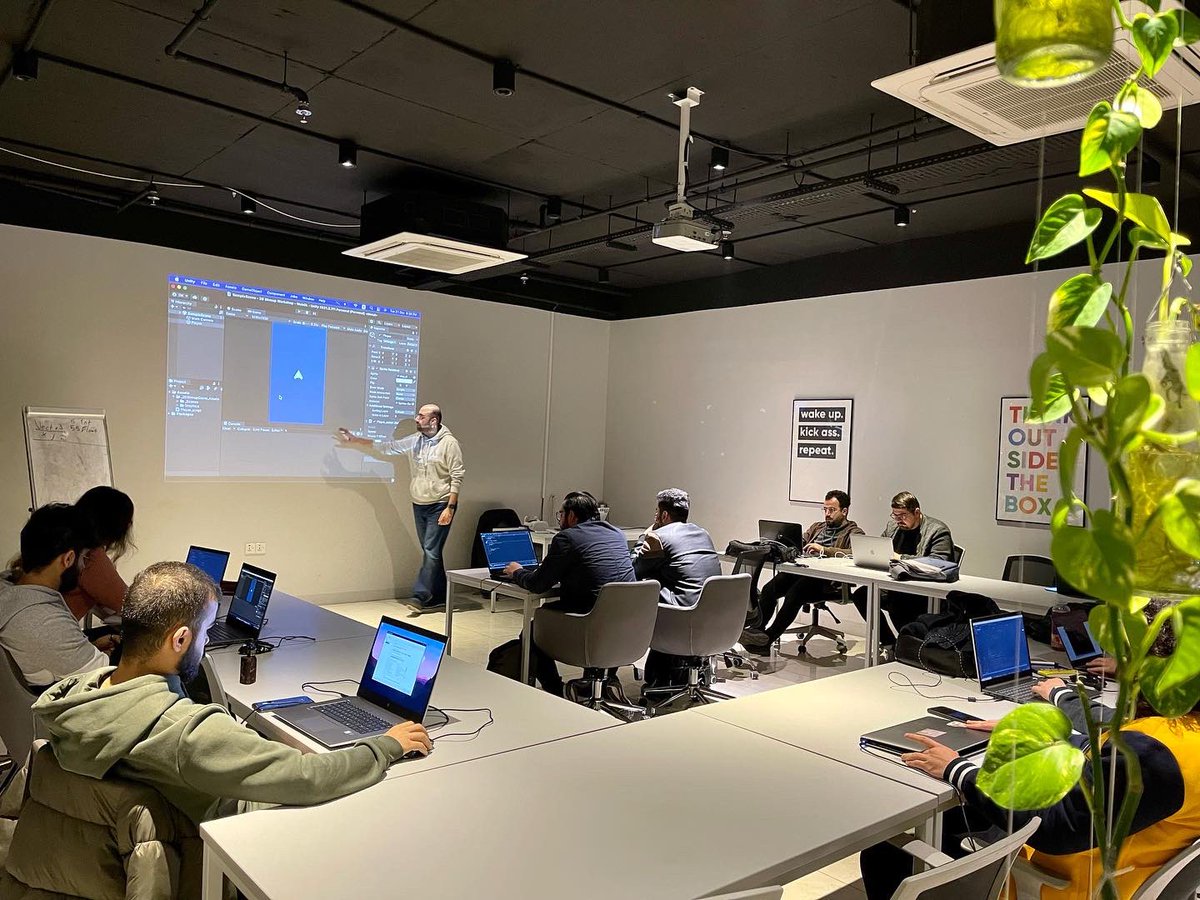 DanarKayfi's tweet photo. It was an  amazing Game Dev Gathering!
Next Tuesday 28/Dec we will continue the 2D Shmup Game Step by Step at 6:30pm:
https://t.co/ivkA2uIDvA

@unitygames @unity @erbilinnovhouse 
 #Erbil #Iraq #gamedevelopment #GameDev #IndieGameDev #Unity #UnityUserGroup https://t.co/rD63SWLmmX