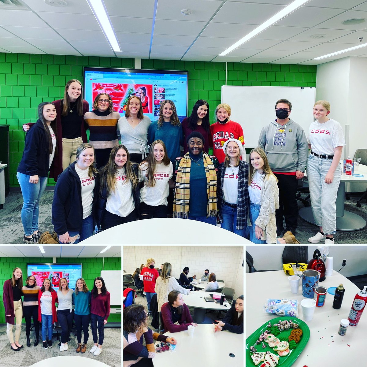 CF_CAPSEdu's tweet photo. What a fun time networking with our alums! Thank you for coming back and chatting with us! ππ²π #onceacapper #alwaysacapper #capsfamily #networking #hotchocolatebarforthewin https://t.co/JESCV5arxZ