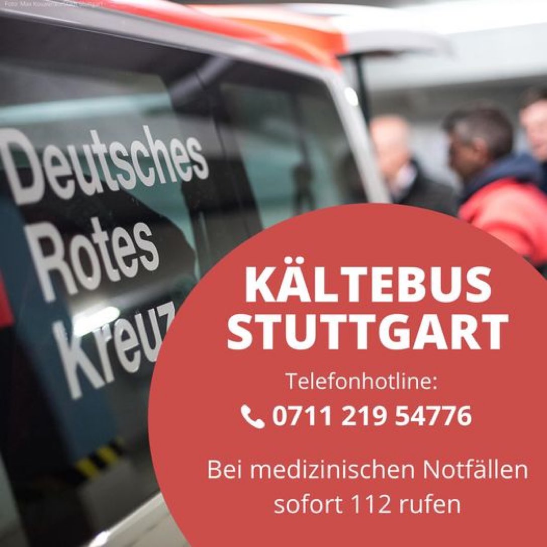 #Kältebus #Stuttgart @stuttgarttweets <a href="/DRKStuttgart/">DRK Stuttgart</a>