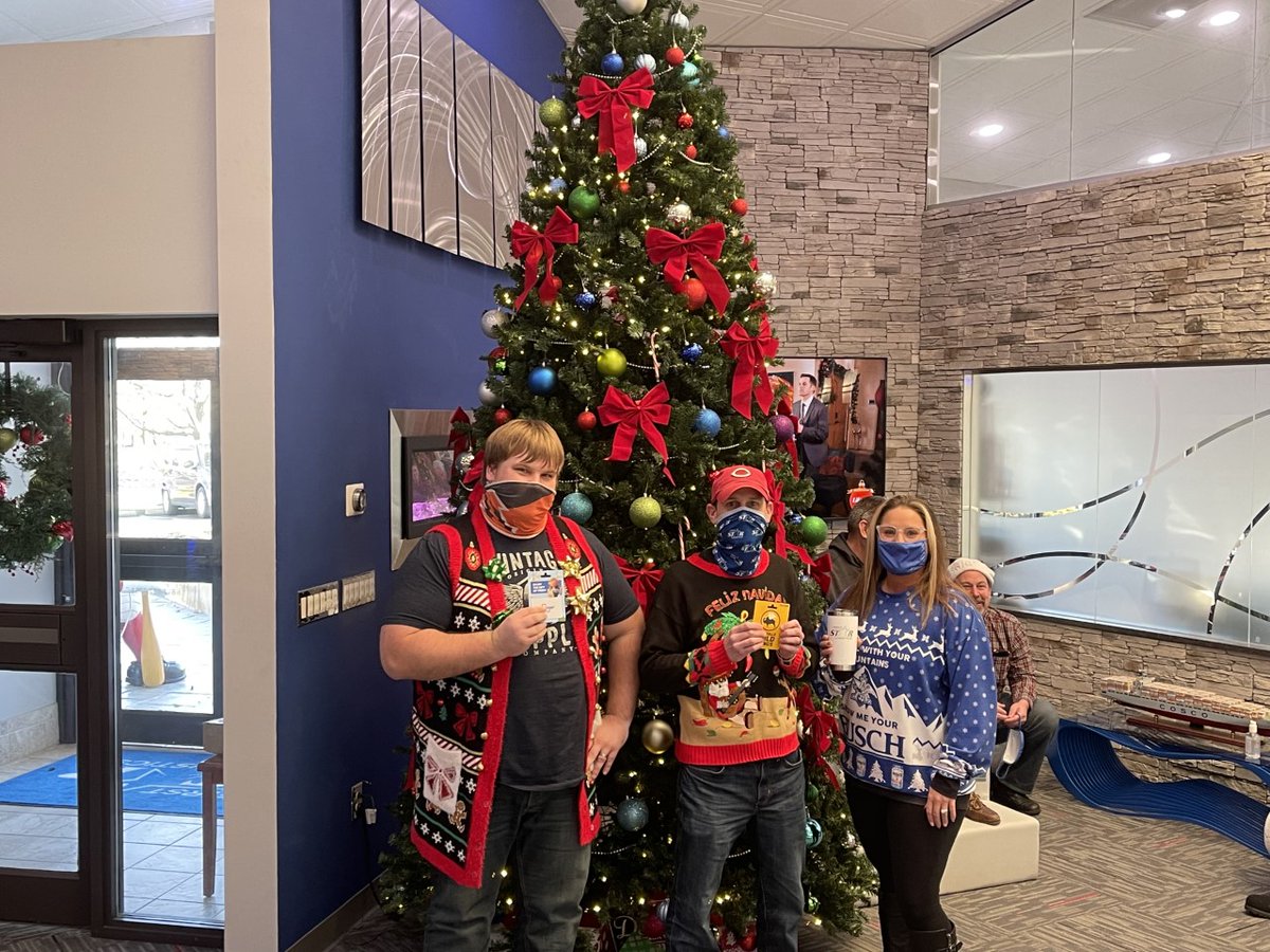 Firststarlog's tweet photo. Congrats to our 1st, 2nd, and 3rd place winners of our Christmas sweater contest!
#LifeAtFirstStar https://t.co/kbokoh2sCV