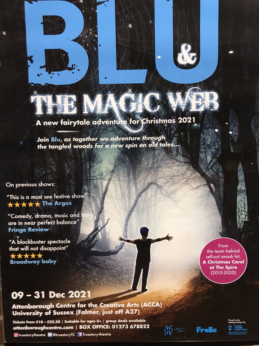 Mad, beautiful play #BluMagicWeb <a href="/AttenboroughCtr/">ACCA (Attenborough Centre for the Creative Arts)</a> <a href="/TRUESTORYtc/">Truestory Theatre</a> with a brilliant story about being &amp; believing in yourself #bridgingdivides #connection
