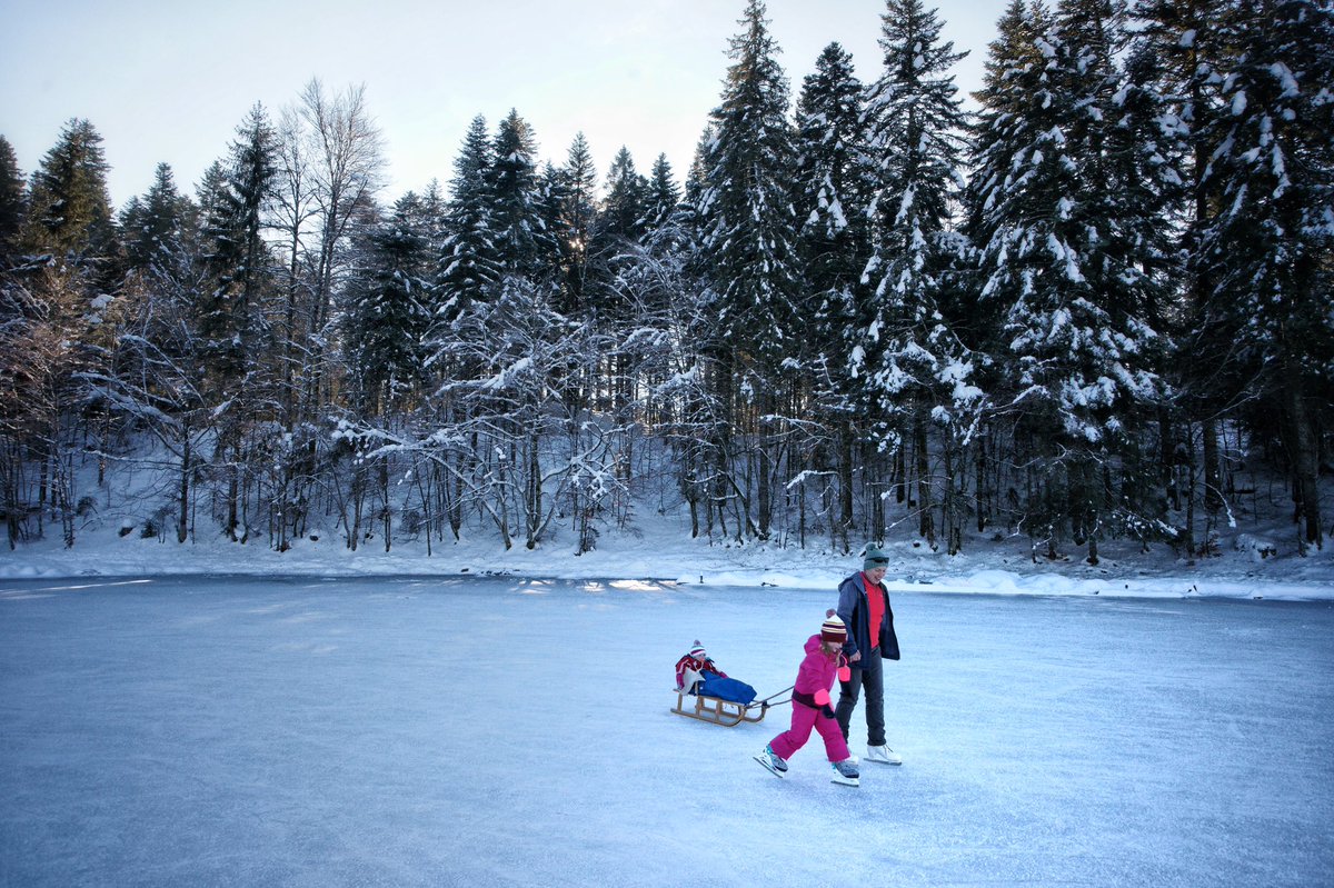 A_Purcell's tweet photo. Nothing beats a frozen lake 

#LacGenin #HautBugey #Ain #AuvergneRhoneAlpes #MontsJura https://t.co/IfKPiLa9QF