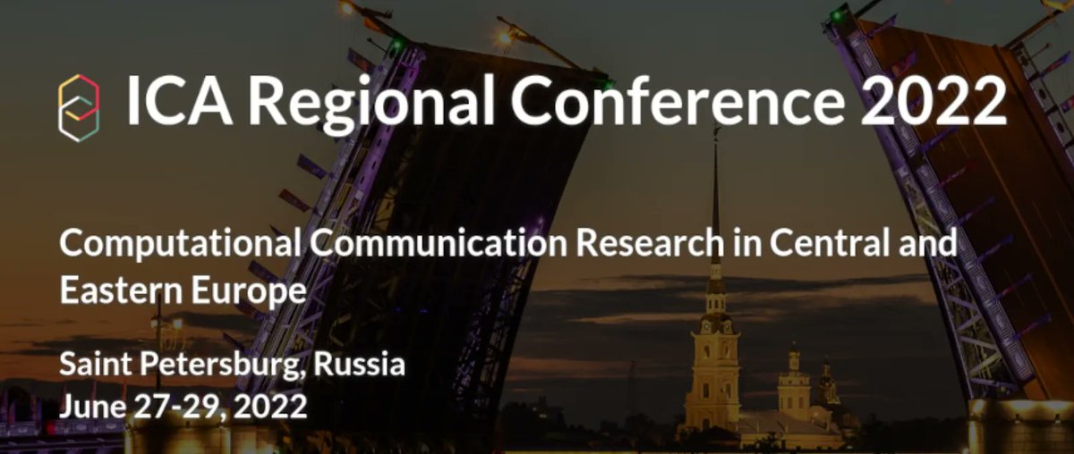 icahdq's tweet image. UPDATE: Deadline extended: ICA Regional Conference 2022 Computational Communication Research in Central and Eastern Europe buff.ly/3EpoUjI

Deadline for abstracts submission: 25 January 2021
#icacommunity