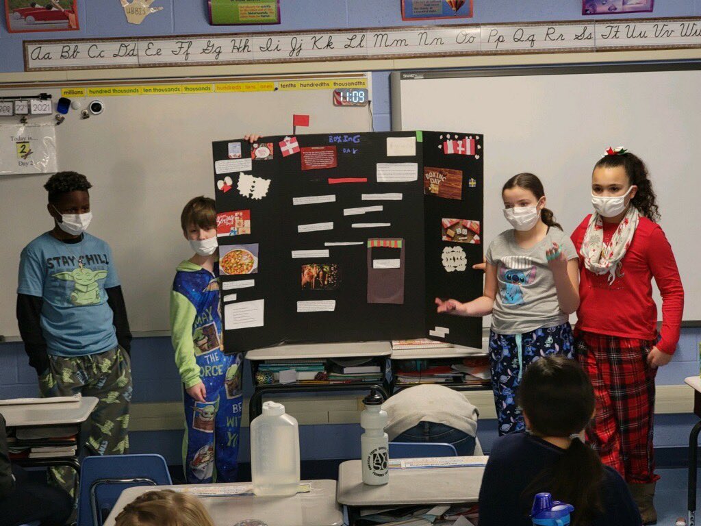 Bellamy_Rome's tweet photo. Holidays around the world presentation by 5th graders in Mrs. Ironside and Mrs. Kinney’s class . Excellent job kids . https://t.co/9JulCzosEC