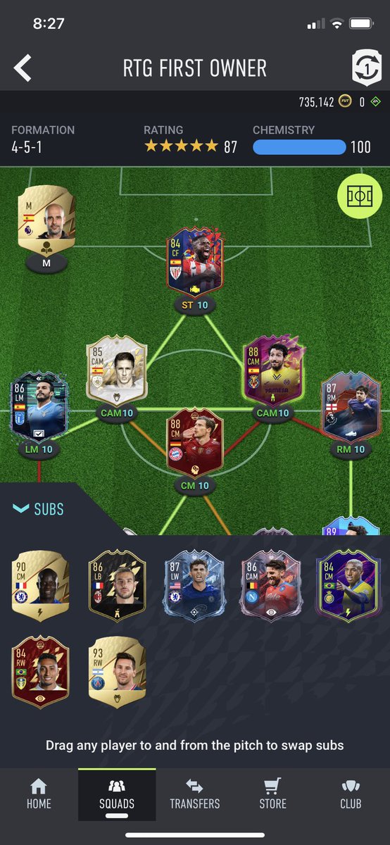 QOrmaechea's tweet photo. @DannyAaronsFUT First owner grind, Pedro better than Messi. https://t.co/BYQLdeCWe7