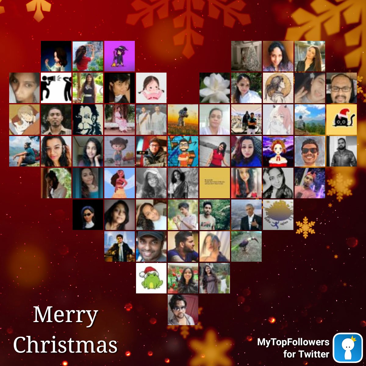 My top amazing fans #mytopfollowers #MerryChristmas via dixapp.com/mytopfollowers… Do you see yourself? <a href="/iam_AStr/">𝗔𝚜𝚝𝚛𝚊</a> @iam_Nisansala <a href="/shanki_thewitch/">THE Witch ⚡</a> <a href="/sewwand8272671/">🌹🌹🌸🌸රෝෂි🌸🌸🌹🌹</a> <a href="/AkilaSilva8/">Akila Silva</a> <a href="/annymorrice/">Anny Morrice</a> <a href="/Wind_Desika/">WinD - Desika</a> @ItsMrSpeaker @SKathriarachc <a href="/Chamika0822/">💕🤍 ACNI 🤍💕 ( ගෙදර පොලිස්👮‍♀️ )</a>