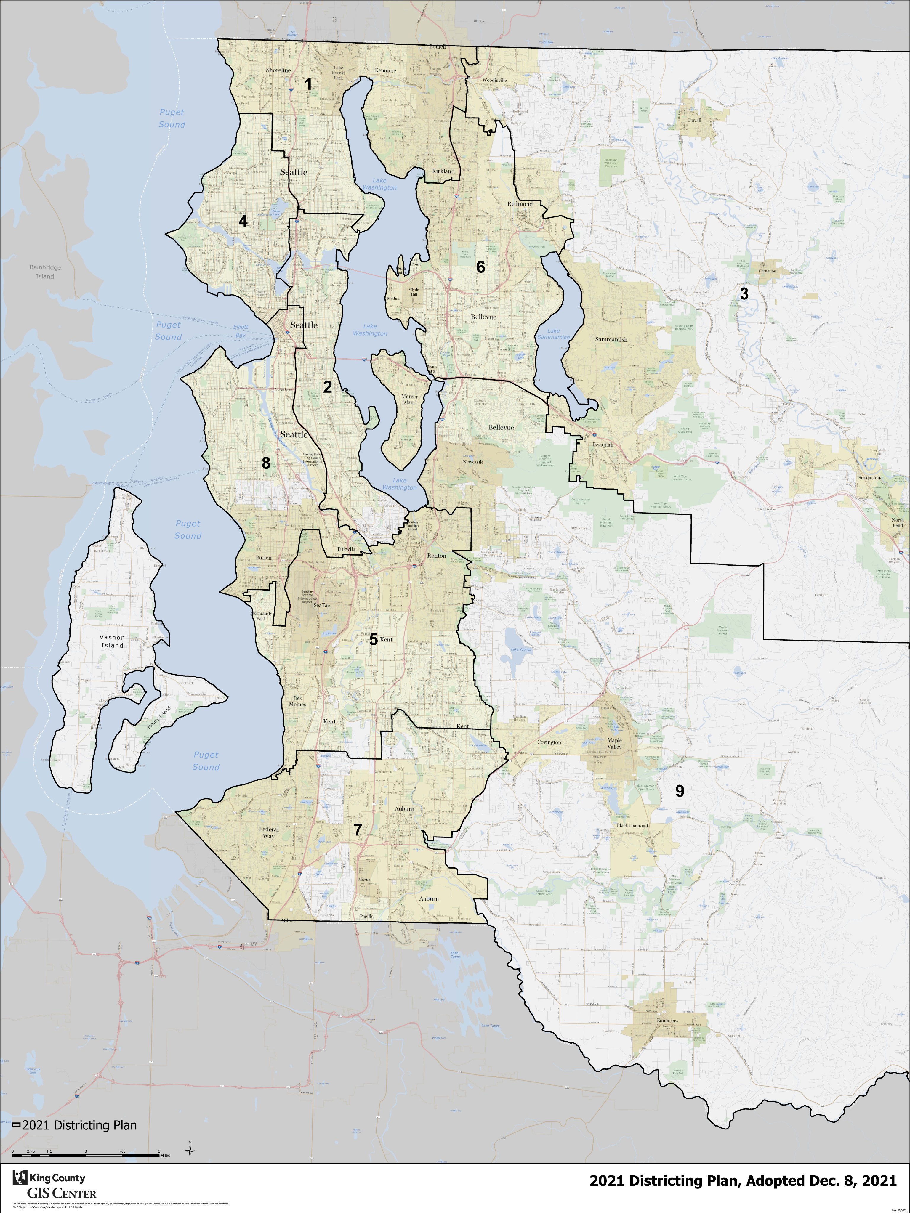 South King County Map تويتر \ King County, Wa على تويتر: "King County Is Divided Into 9⃣  Districts. By Law, District Boundaries Must Be Realigned Once A Decade To  Reflect Changes In Population Distribution. The New