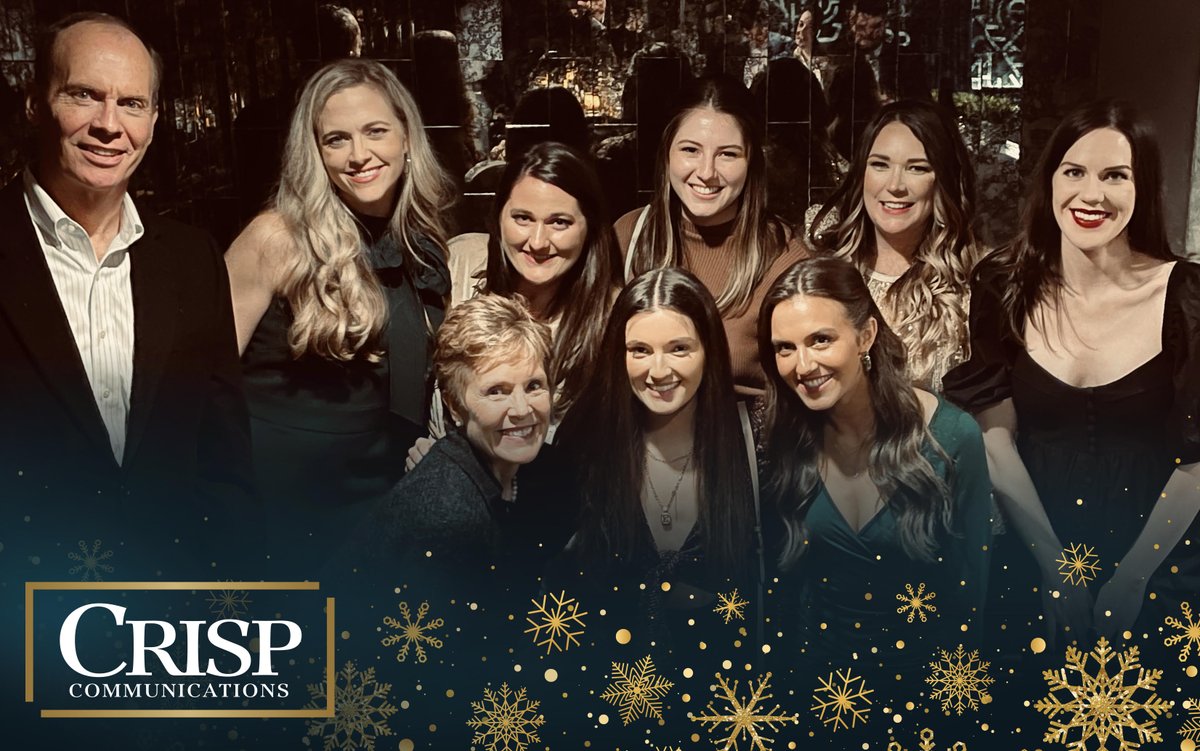Crisp_Comm's tweet image. Merry Christmas and Happy Holidays from our CRISP Communications team! We look forward to seeing you in the New Year!
