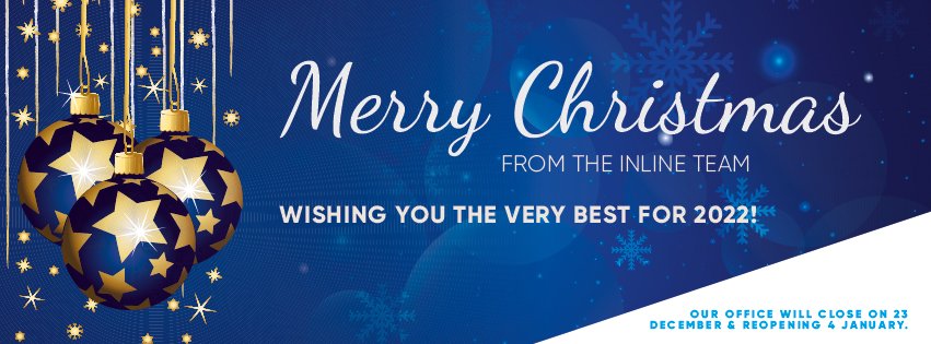 InlineSystems's tweet photo. From the team at Inline Systems we'd like to wish you and your family a very Merry Christmas and a Happy New Year! Our offices will close on 23 December and reopen on 4 January. #inlinesystems #medicaltechnology #merrychristmas #happynewyear https://t.co/SRNVxLvcxM