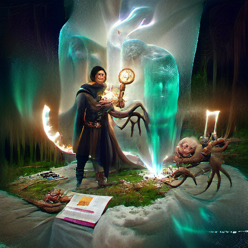 nftadam's tweet photo. The Summoner.

#VQGAN #aiart #MachineLearning #digitalart #art https://t.co/LW8url1VGM