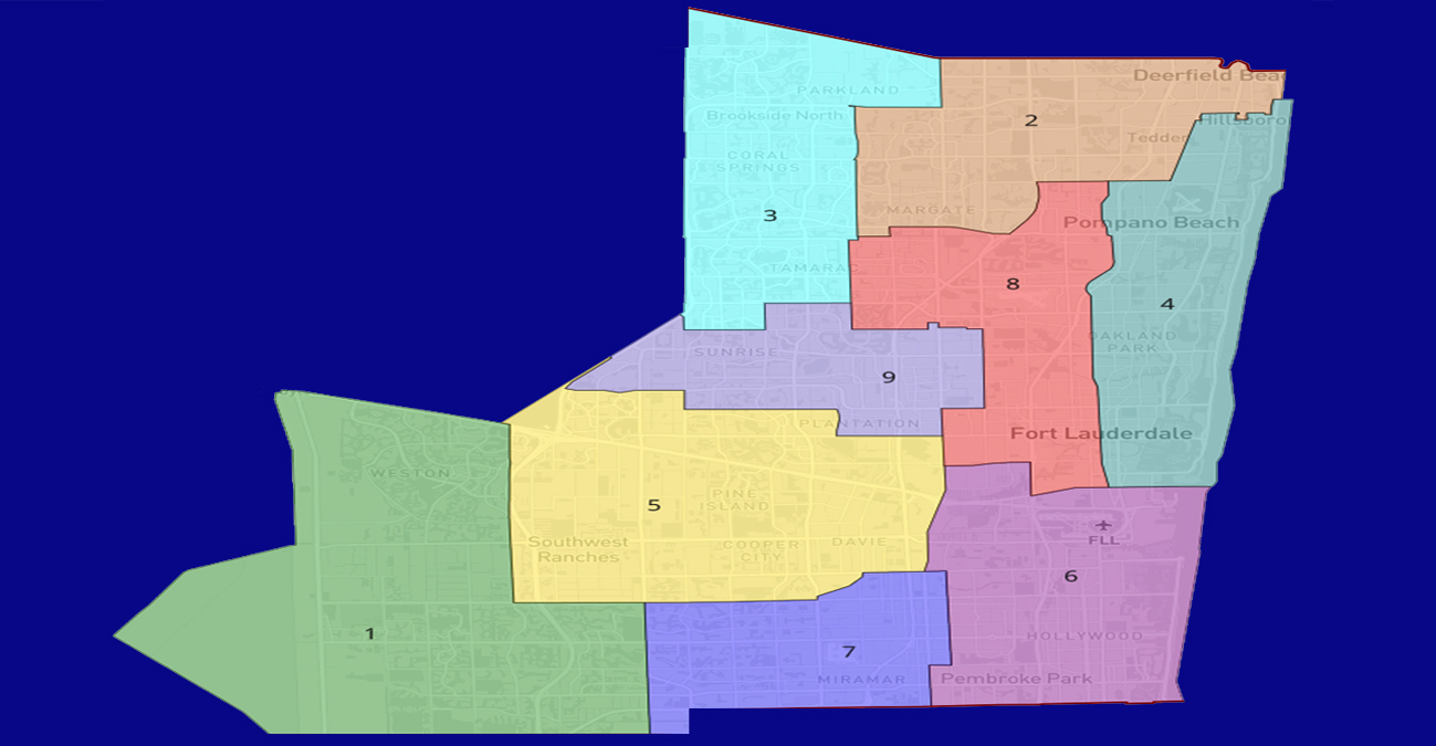 Broward County Gis Interactive Map Broward County Government On Twitter: "🗺️The New County District Map  Chosen During The Redistricting Process Has Considerable Boundary Changes  Based On Population Shifts Determined From 2020 Census Data. Check Out This  Interactive