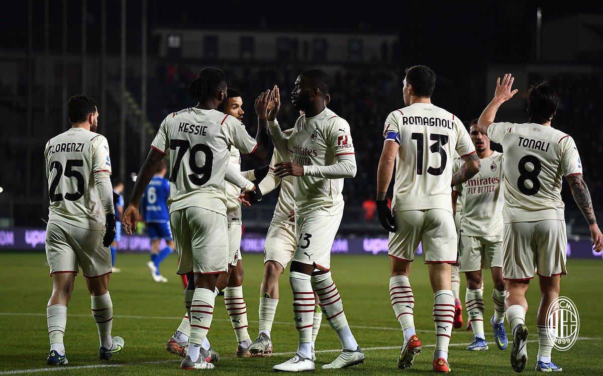 acmilan's tweet photo. A hefty win lads, job well done 🤩👏
#EmpoliMilan #SempreMilan https://t.co/Dqf2sZ1p1i