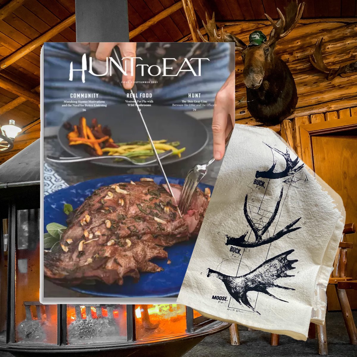 Receive a FREE Buck, Buck, Moose Kitchen Towel, and Issue Zero of Hunt To Eat Magazine with a new subscription to Hunt To Eat Magazine now until January 1st. Get all 5 issues in 2022! Hit the link to take advantage of this promo today!

hunttoeat.com/shop/magazine/…
