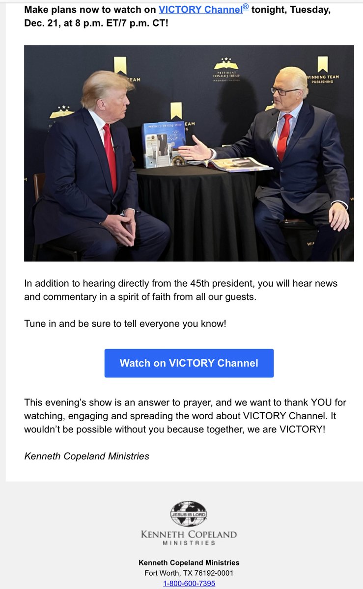 darinnewberry's tweet photo. @marineband @PBS @AndreaBocelli @jonasbrothers #FormerGuy Pres. #DonaldTrumpwas in the Dallas-Fort Worth area this week, visiting Pastor @robertjeffress &amp; congregants this past Sunday, &amp; was feted as America’s hope for #Election2024. Re: @CopelandNetwork, they aired w/Trump @ same time of @pbs’s #Christmas special! #Classy? https://t.co/2Lu05bJJOt