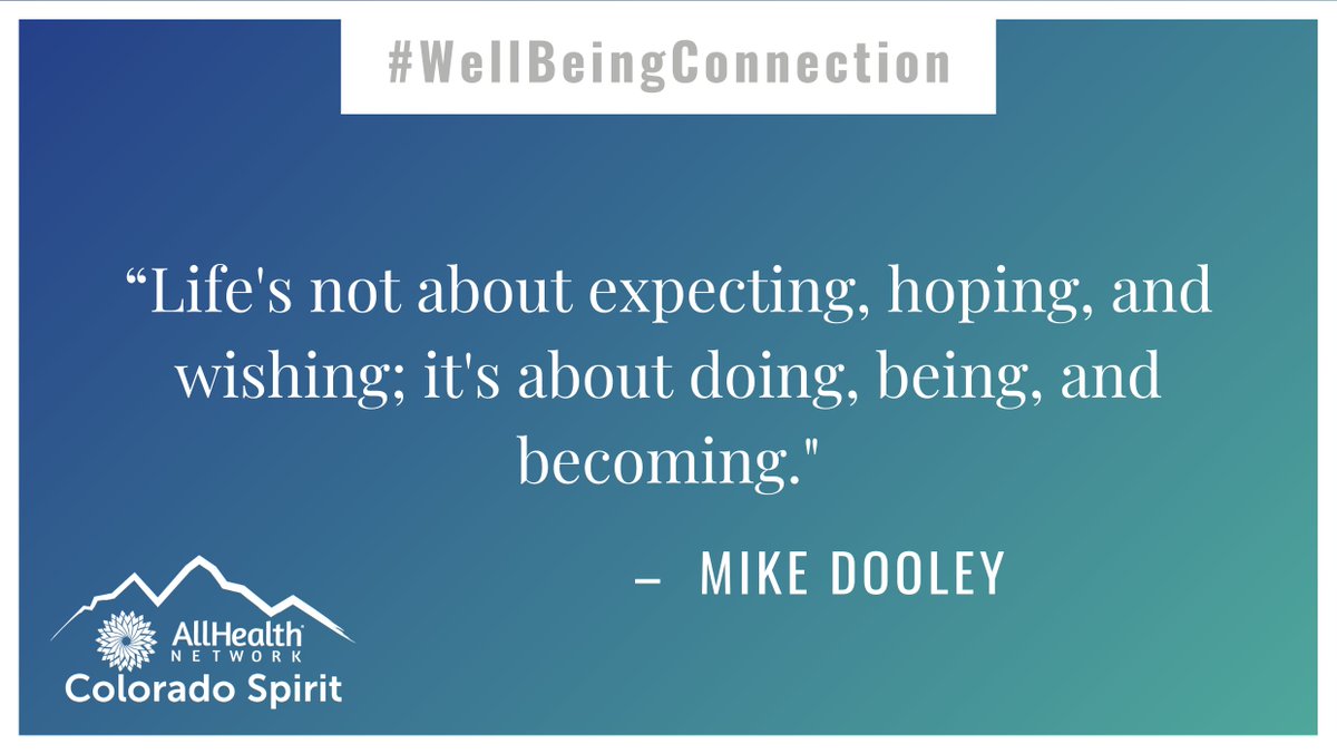 AllHealthNet's tweet image. In this week’s Well-Being Connection check out our Colorado Spirit team’s suggestions for setting smaller more realistic goals in the New Year to help set yourself up for success: bit.ly/33SLCEs

Ver en español: bit.ly/3FpO2YZ
