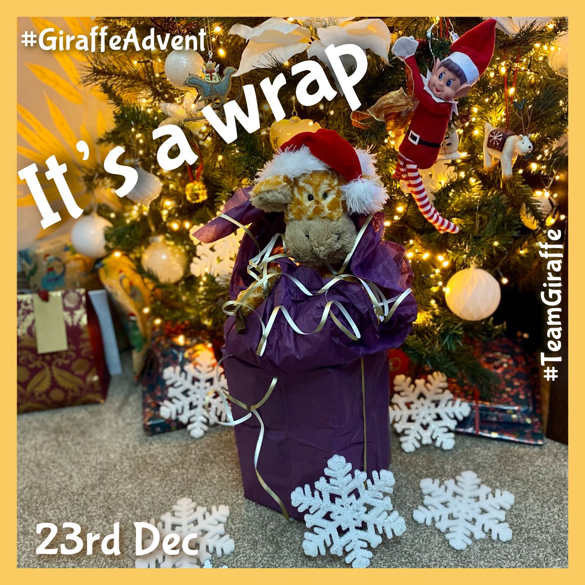Giraffesontour's tweet photo. GIRAFFES ARENβT JUST FOR CHRISTMAS.
*Incoming Announcement*
Geoffrey?
Geoffrey, where are you?
Has anyone seen Geoffrey?
#TeamGiraffe @GOSHCharity @GreatOrmondSt @FlyersAtlantic https://t.co/5W2F0M7Esh