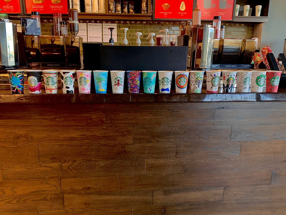 Be sure to stop by the <a href="/Starbucks/">Starbucks</a> on Cedar Grove Lane to see the work of our Franklin Middle School visual arts students! Thank you to store manager Scarlett for allowing us to showcase student artwork in our local community. <a href="/FMS_FTPSchools/">Torrie Rumph-Hurd</a> <a href="/SGS_FTPSchools/">Rebekah Solomon</a> <a href="/FTPSchools/">FTPSchools</a>