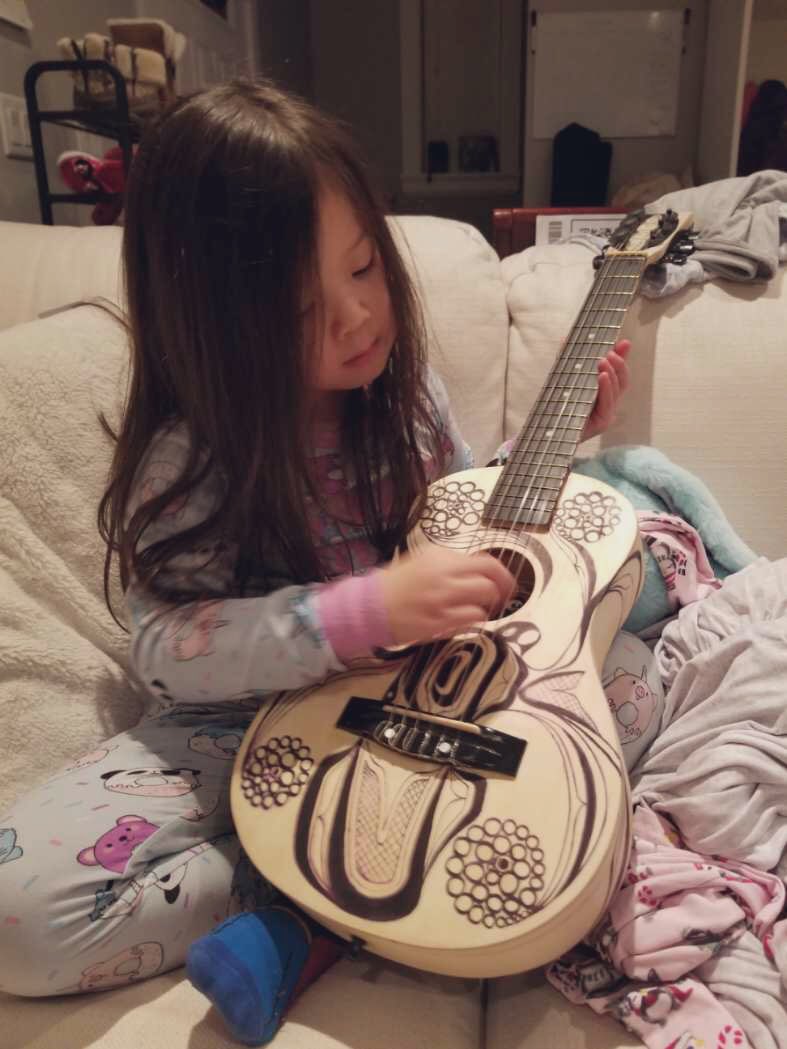 DOC604's tweet photo. I gifted my nieces a small #acousticguitar & #ukulele yesterday at a #Christmas2021 #family get-together... but look at the concern on my face as I realize I maybe setting the girls on a path of lifetime #guitarcollecting! #davidcappermusic #davidcapper #musicphotography https://t.co/HNDigbKzIC