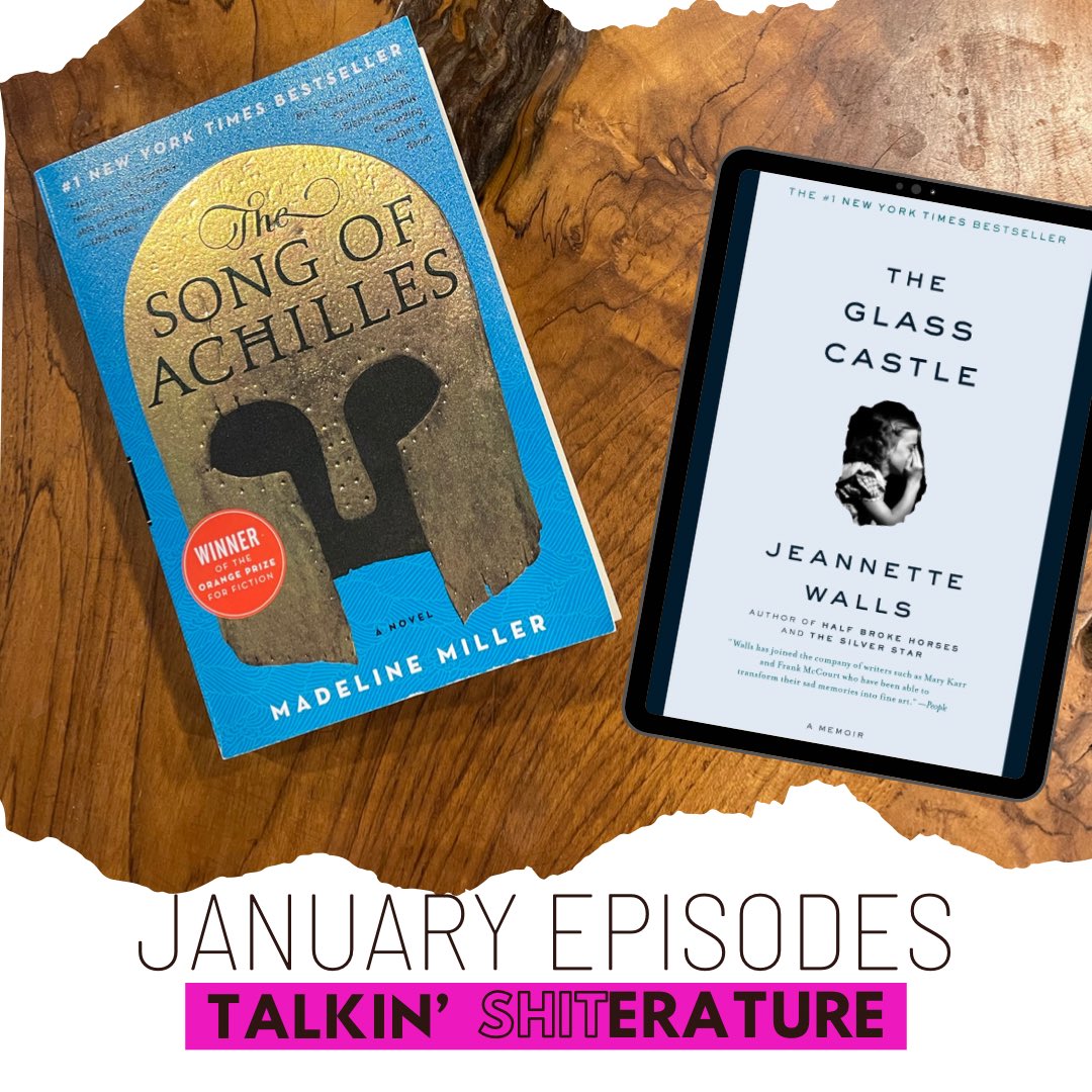 January 2022 Book Picks are in—#BuddyRead with us! 

#TheSongOfAchilles by @MillerMadeline & #TheGlassCastle by @jeanettewallsss 📚

#BookPodcast #IndiePodcast #PodernFamily #theapodalypse #podnation #bookclub #BookReview #BookRecommendations #PodcastAndChill #amreading