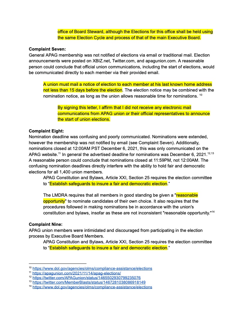 ApagFacts's tweet photo. We encourage all APAG union members negatively affected by the Exec. Board to send a complaint.

The election was neither fair or democratic. 

Best part? Someone already wrote down all the facts.

You can DM us for a template and directions.

#exposeAPAG https://t.co/n1tcOhmIZK