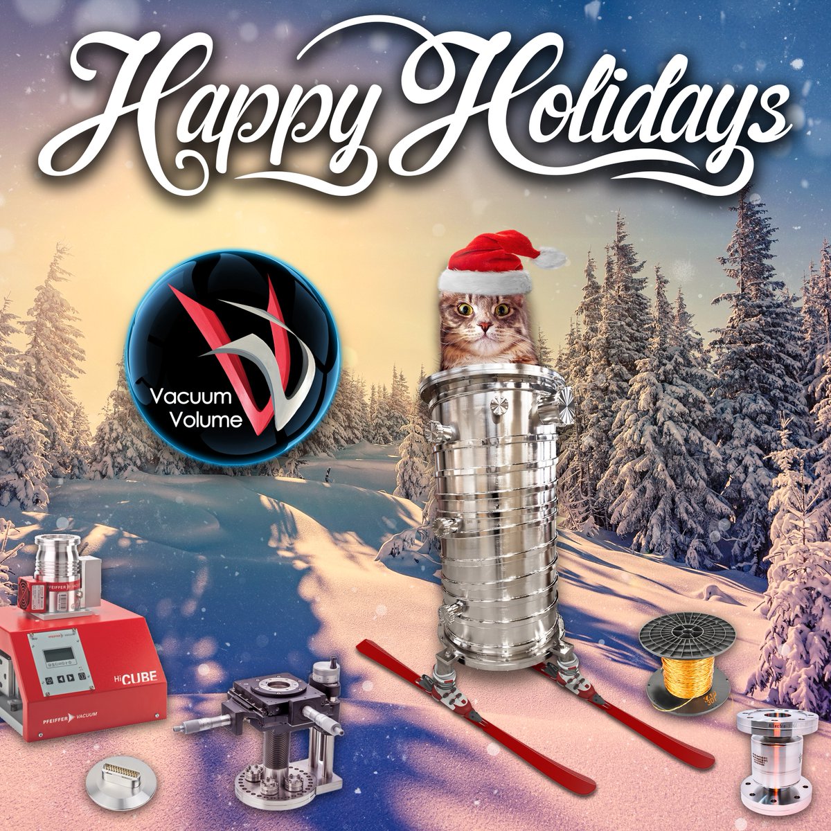 VacuumVolume's tweet photo. Happy Holidays, everyone! 🎄🎅
Shop for last minute gifts for the #vacuumtechnology lovers in your life: https://t.co/1XzEfcuMgf
#VacuumVolume #VacuumScience #VacuumChamber #Holidays2021 #Christmas2021 #vacuumtech #physics #synchrotron #ultrahighvacuum #vacuumpump #turbopump https://t.co/w5yrpur2Pm