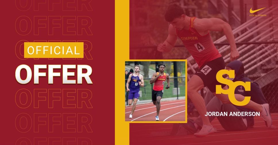 After a great talk with <a href="/CoachFullerA/">Aaron Fuller</a> I am thankful to have received my first track offer from @Simpson_TF 🔥
Thank you for the opportunity coach! 
<a href="/CoachPerrone/">Coach Perrone (My Recruits)</a> <a href="/kateengard/">Kate Engard, MS, CSCS</a> <a href="/BashaAthletics/">Basha HS Athletics</a> <a href="/bashabearstrack/">Basha Bears T&F</a>