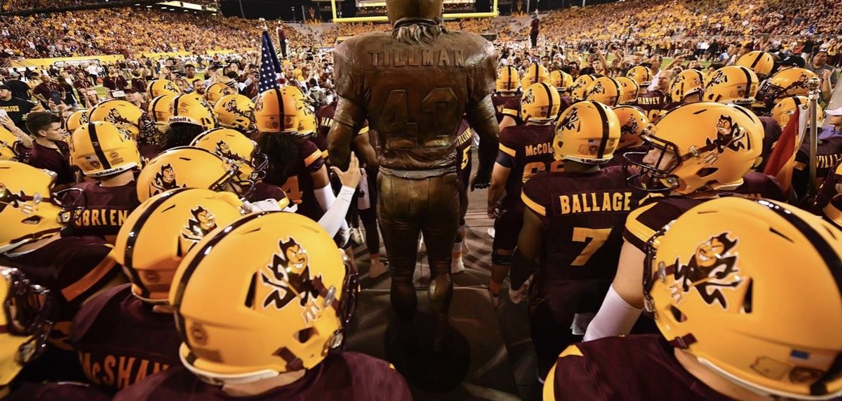 After a great talk with ⁦<a href="/aguanos/">Shaun Aguano 🔱 🏈🤙🏽🙏🏽</a>⁩ I am extremely grateful and blessed to receive an offer from Arizona State University!! 🔱🔱