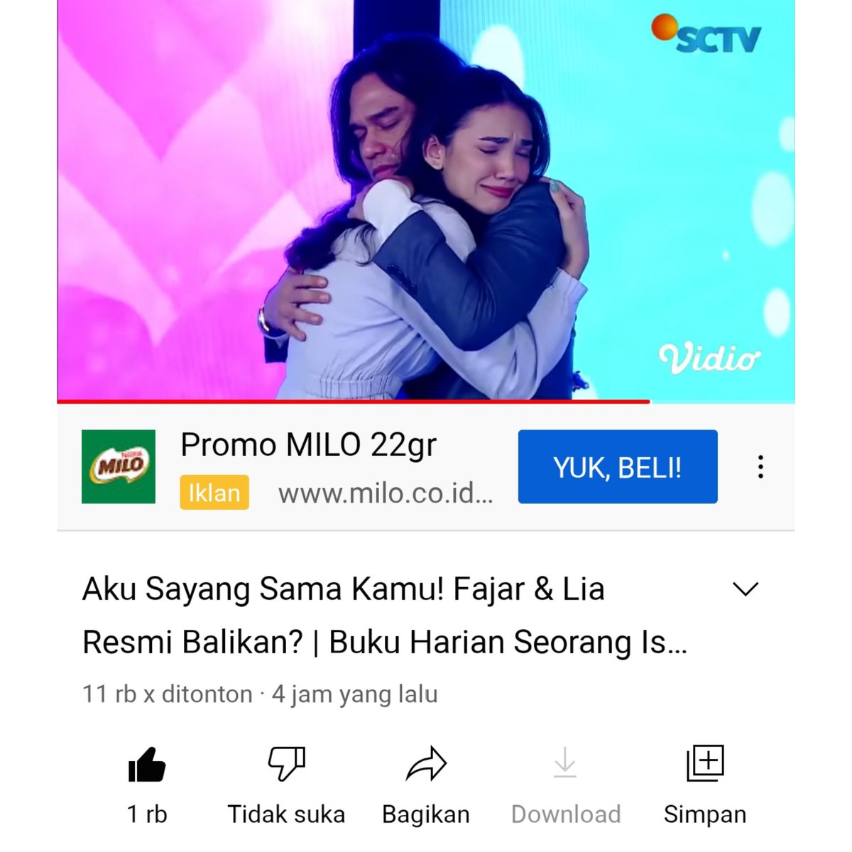 Fajar Lia Rujuk? Cus ke YouTube SCTV #FajarLiaBalikan #BHSISCTV
