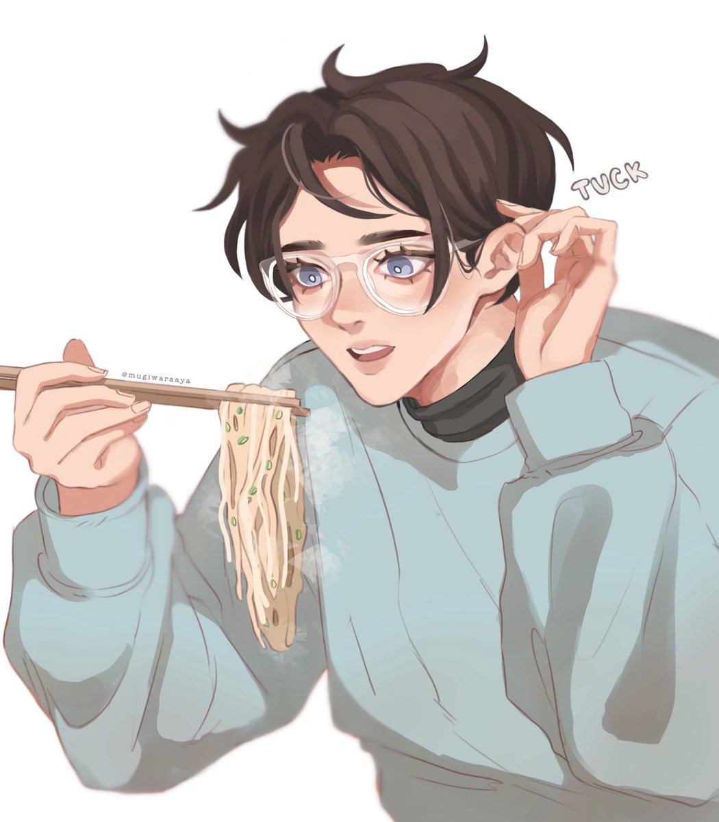 「akaashi's hair is so long he has to tuck」|cat 🪴 @ uni/comms/mailing ordersのイラスト