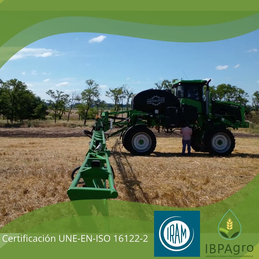 IBPAgro's tweet photo. 👉 Esta semana estuvimos por Tandil, realizando diagnósticos y certificación bajo la norma UNE-EN-ISO 16122-2 "Servicio Certificado de Verificación de Pulverizadores "✅
👉Además realizamos la instalación de equipos @AcronexOficial
👉Felicitamos a ellos por la mejora continua! https://t.co/Wz02BhhNuF