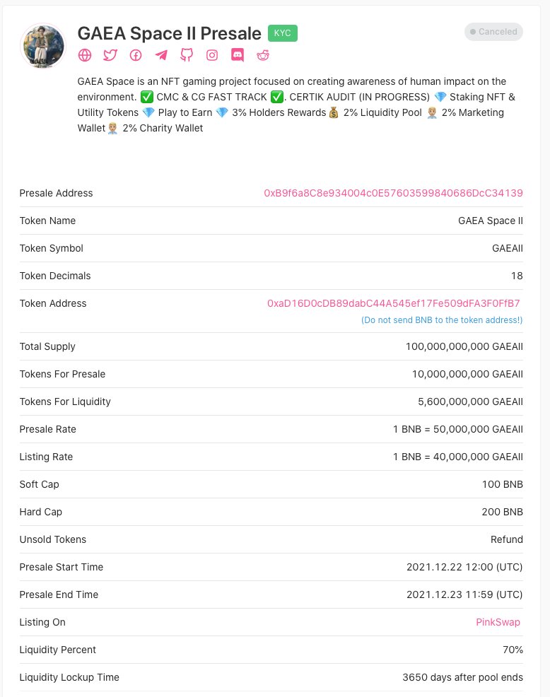 gaeaspace1's tweet photo. Per a "concerned" post from @itsmidnightshow on noble @CoinLaunchAMA @gaeaspace1 recklessly and selfishly proceeded forwarded with a "bugged" contract. Did we mention that the contract referenced by @itsmidnightshow was cancelled on @pinkecosystem? Of course not. What a mess! https://t.co/HEg2S8qUjo