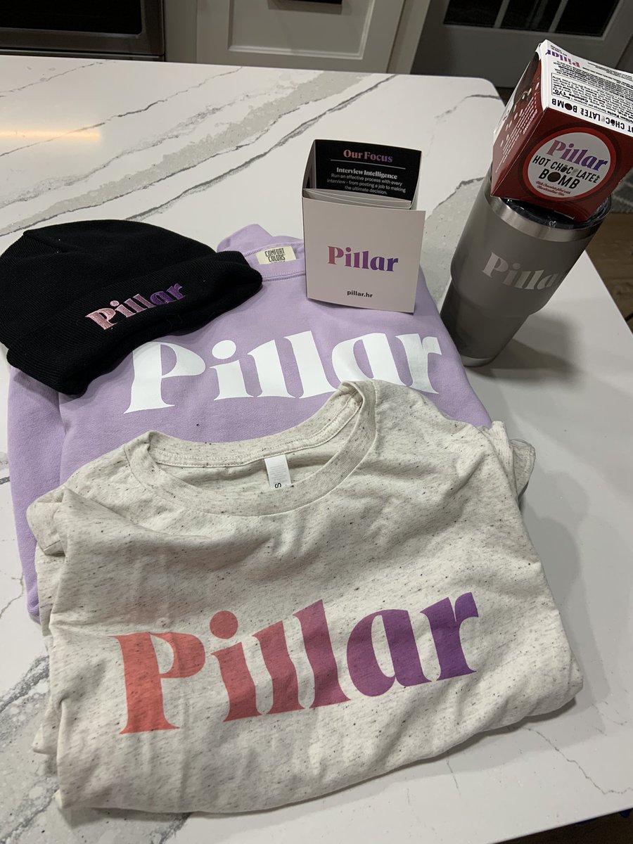 TimSackett's tweet image. Big swag box from @pillarhr! Thanks for the gear!! #InterviewIntelligence