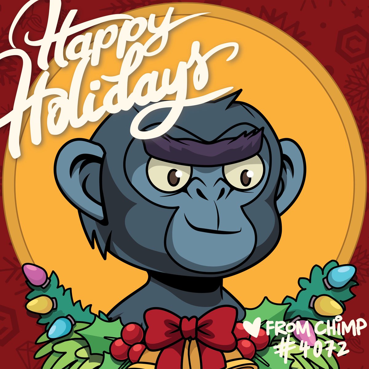 IPaquot's tweet photo. Happy Holidays Chimpions! #cro #cronoschimpclub #4072 #3802 https://t.co/Gntu9q6BPj