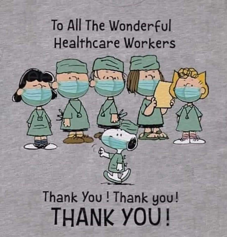 One more time and never said enough "Thank You" #HealthCareWorkers we wouldn't make it through COVID without you. #WearAMask #GetVaccinatedNow #SocialDistance