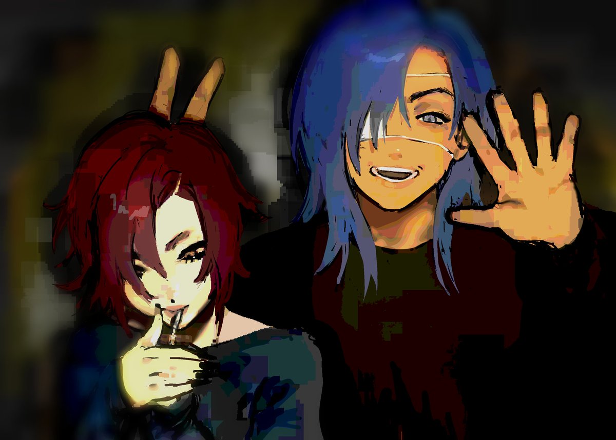 #genshinimpact a little rosaria + kaeya art