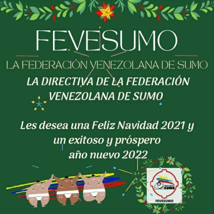 A todos sus técnicos, entrenadores, jueces y árbitros, atletas, dirigentes y amigos del Sumo Venezolano 🎄🇻🇪🙏

#sumo #sumotori #sumoaragua #seleccionnacionalsumo #sumovenezolano #sumovenezuela #comiteolimpicovenezolano #indvenezuela 
<a href="/ar_irda/">AltoRendimientoIrda</a> <a href="/MervinMaldonad0/">Mervin Maldonado</a> <a href="/josegre5/">José G Rodriguez</a>