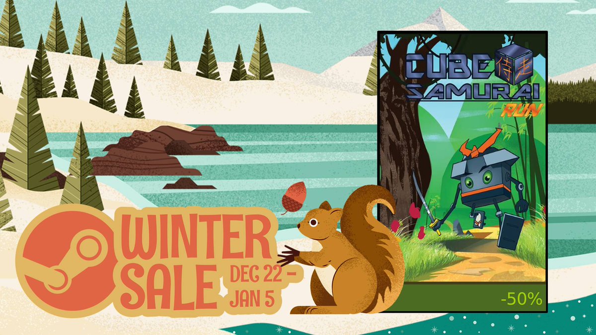 RedMeatGames's tweet photo. Cube Samurai Run is on sale during Steam Winter Sale
https://t.co/ha6EyZTIoL
#redmeatgames #rmg #gamedev #indiegamedev #devathome https://t.co/fE41X4LVlZ