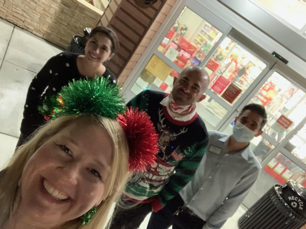 Finishing our day in the dark...Joining Forces  from sun up to sun down! #R68 #BayNation #2Districts1Day #XmasStrong