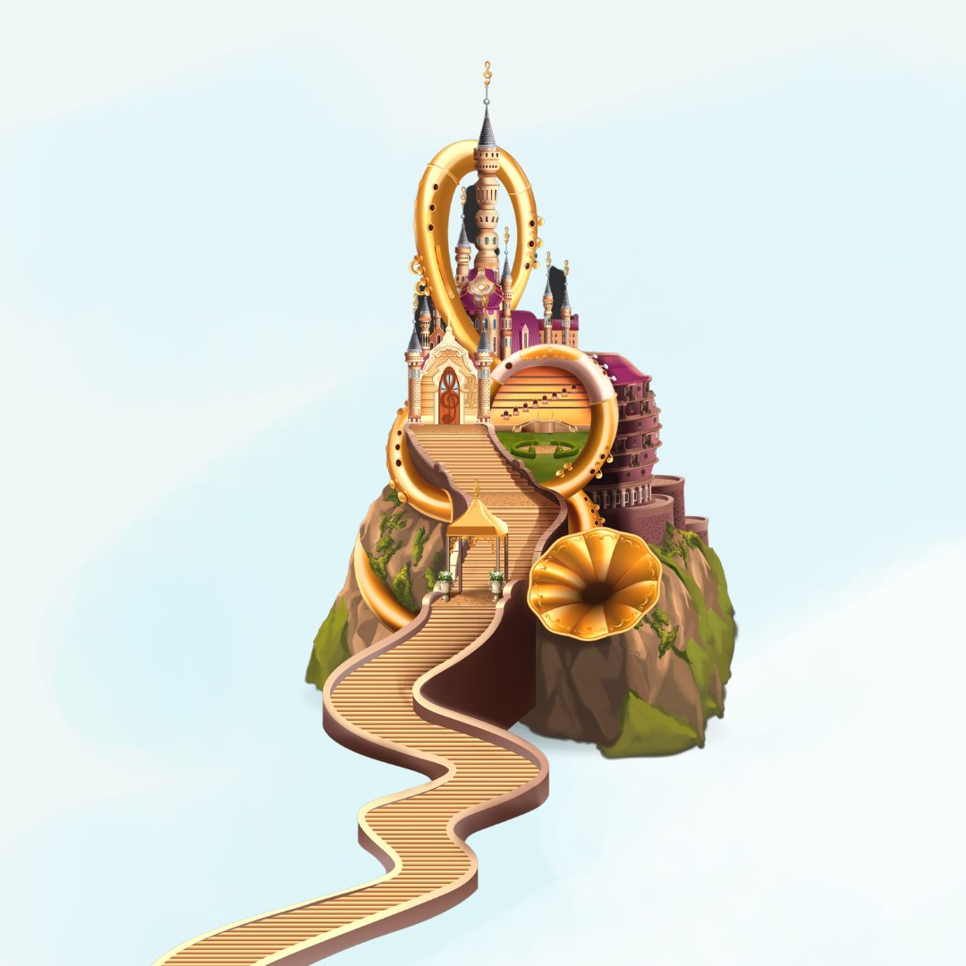 PrincessTreble's tweet photo. The castle is almost done!

#PrincessTreble #music #learnmusic #disney #notreble #fyp https://t.co/vC4vCMAk9A