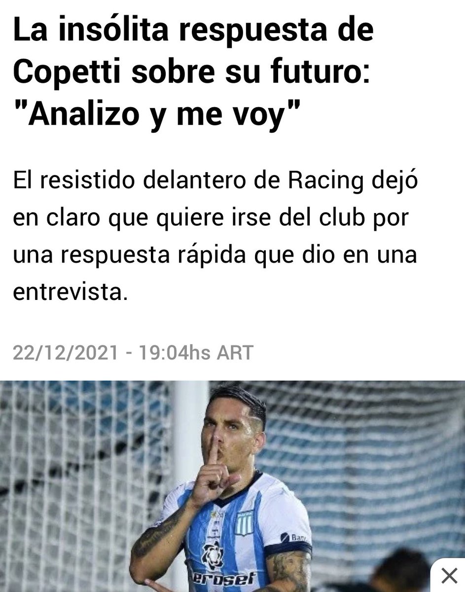 FlavioAzzaro's tweet photo. Andate ya, Copetti. https://t.co/GpTQ2hGV4y