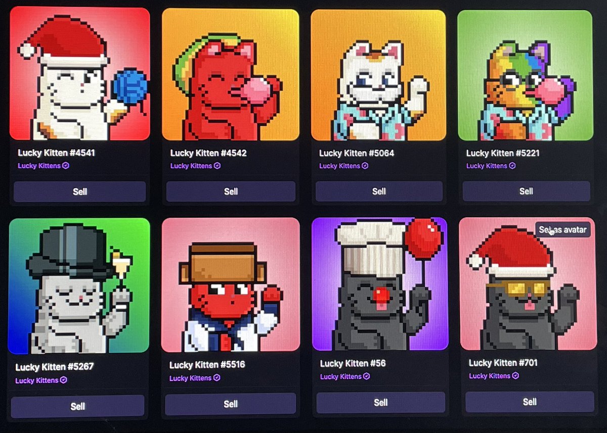 SolChilledNFT's tweet photo. The @luckykittensnft  Kommunity showed their love so hard! Here you have all my kittens! WAGMIAOW https://t.co/86Ei2aXeVM