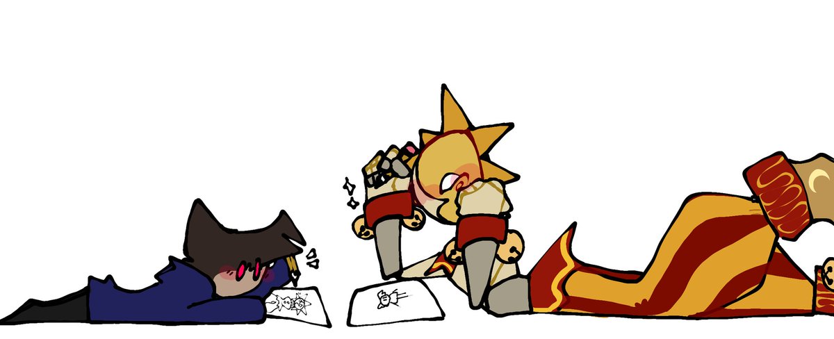 SimpYShrimpY1's tweet photo. Instant besties I swear
#sunnydrop
#SunriseFnaf https://t.co/G3nVAMA9gn