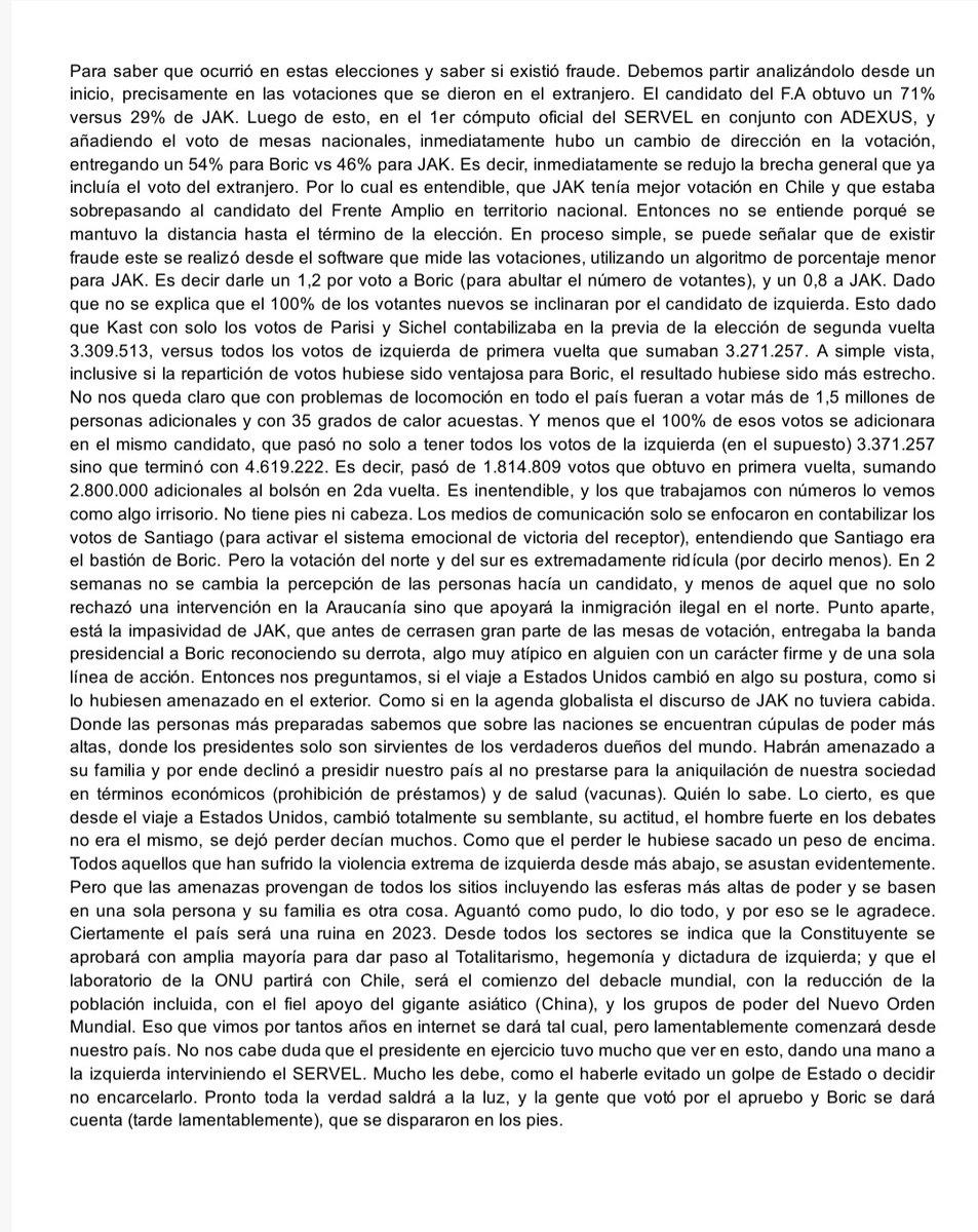 winnerfibonac's tweet photo. Karma Piñera #BoricNoEsMiPresidente #QuintoRetiroUrgente Pronto se sabrá toda la verdad del mega fraude electoral del 19/12. Chile será no solo la ruina del capitalismo, sino que será una ruina literal. Boric avalado por Piñera y el Servel destruirá la patria. Parisi ya lo dijo. https://t.co/OarZyuJhq1