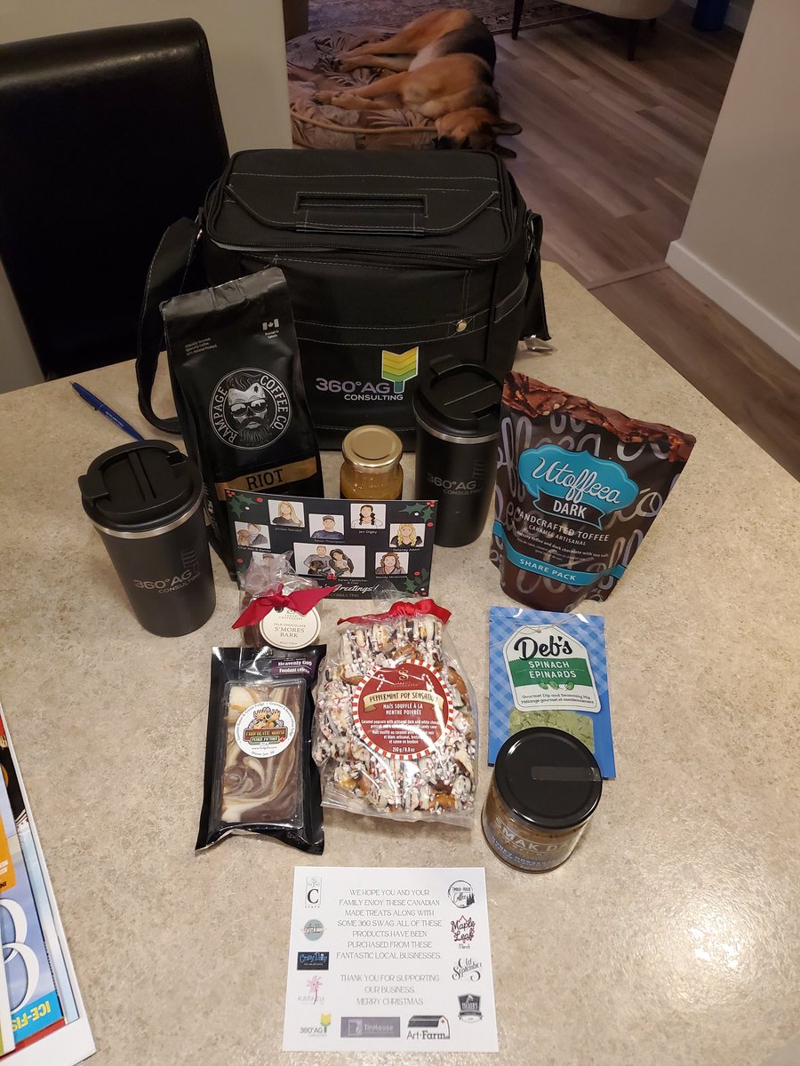 What a wonderful Christmas gift full of local products!  Thank you <a href="/360agconsulting/">360° Ag Consulting</a> <a href="/360_Miles/">Miles Williamson</a> <a href="/karenfatteicher/">Karen Fatteicher</a>