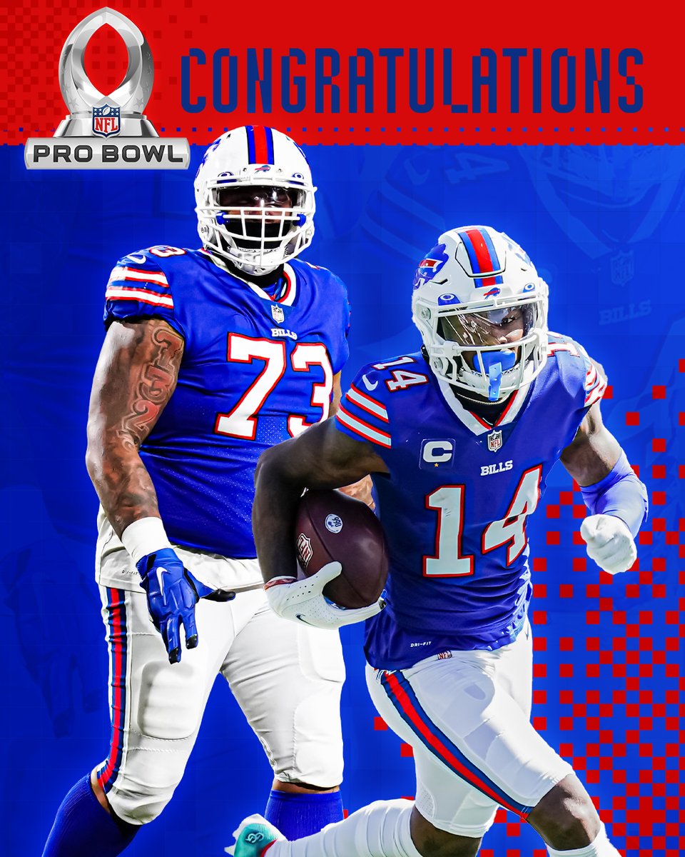 BuffaloBills's tweet image. 𝐏𝐑𝐎 𝐁𝐎𝐖𝐋 𝐁𝐈𝐋𝐋𝐒‼️

Congratulations to @StefonDiggs and @DDawkins66 on making the 2022 Pro Bowl: bufbills.co/3mr3axM