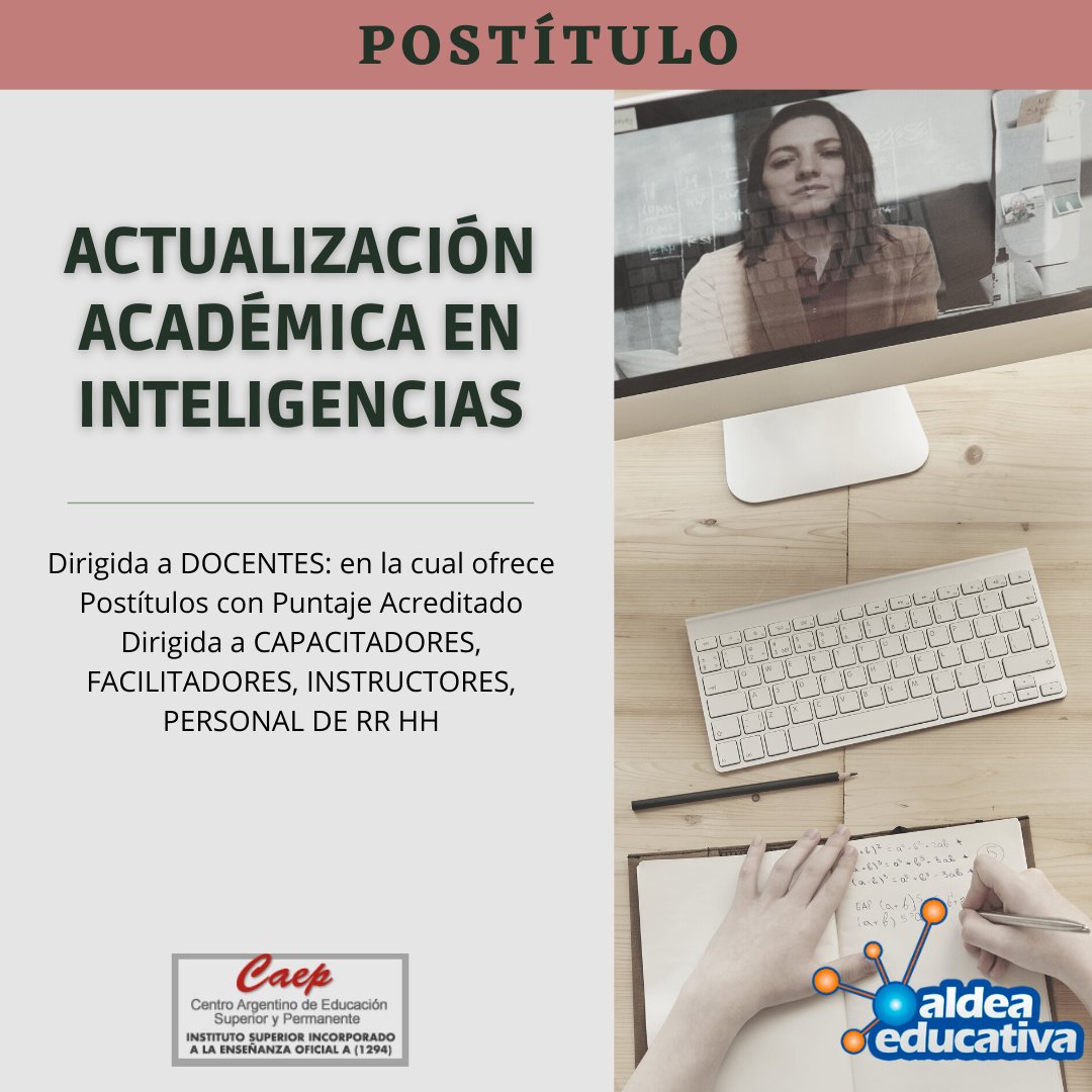 📣Abierta la inscripción

Nuestra web ᴡᴡᴡ.ᴀʟᴅᴇᴀᴇᴅᴜᴄᴀᴛɪᴠᴀ.ᴀɢ
Mas de 20 años de experiencia brindando Educación a distancia.
#educacion #adistancia #docentes #formacion #superior #online